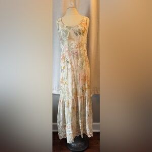 Sundance Buttercup Silk Maxi Dress Small